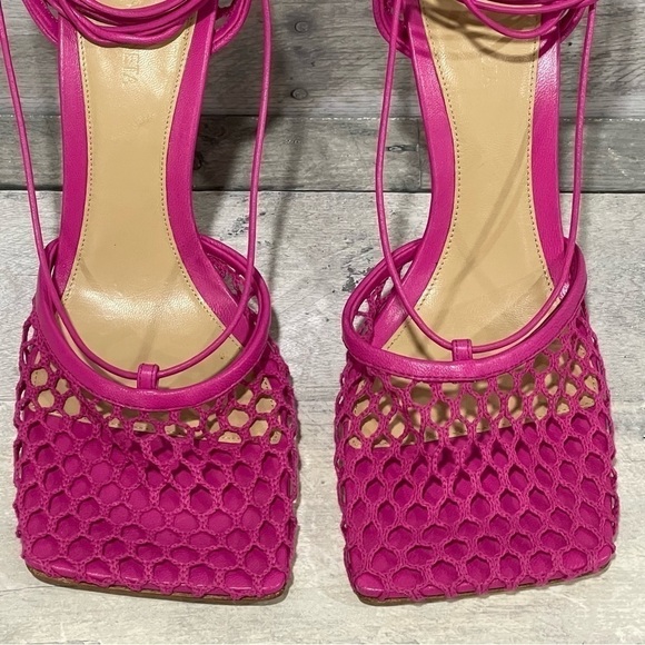BOTTEGA VENETA Stretch Ankle Strap Sandals - Hollyhock pink - Sz - 11 US / 41 EU - Picture 10 of 15